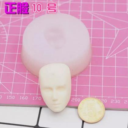 Doll Chibi Figure Statue Face 3d Clear Silicone..
