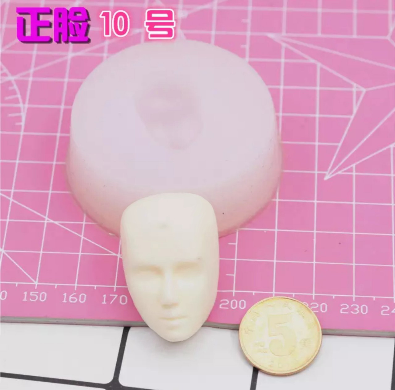 Doll Chibi Figure Statue Face 3d Clear Silicone Mold Fondant Sugarcraft Cake Decorating Tools Polymer Clay Handmade Craft